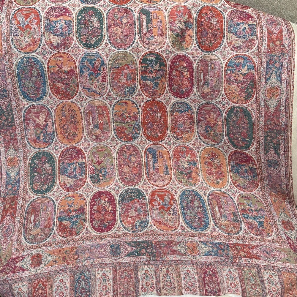 Mughal Inspired Design , Fine Quality ,Pure Pashmina, Kani Shawl, Wedding Shawl